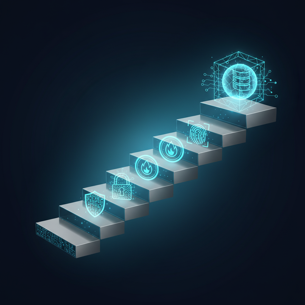 Container scanning best practices visualization showing layered security approach